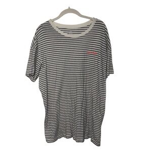 Aerie Soft Striped T-Shirt “Super Shady” Size Medium